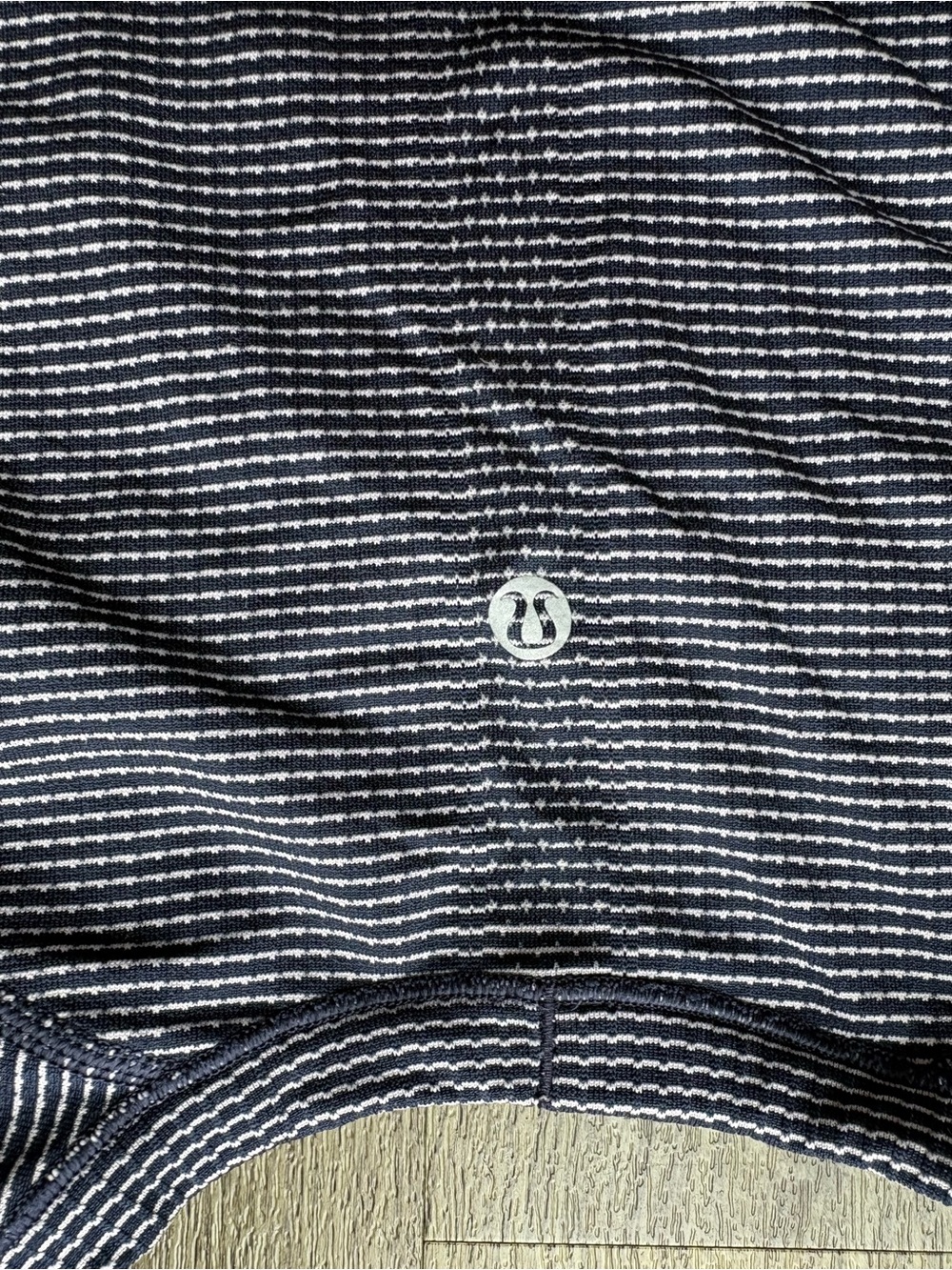 lululemon athletica Short Sleeve Tee in Navy and White - Picture 3 of 3